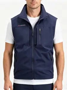 Men Multi Pockets Vest New Summer Breathable Outdoor Fishing Vest Photography Hiking Camping Waistcoat Mesh Cargo Sleeveless Jacket