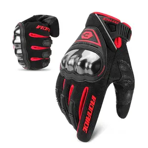 Motorcycle Riding Gloves, Touch Screen Anti Slip And Wear-resistant Full Finger Sports Gloves, Motorcycle Outdoor Gloves