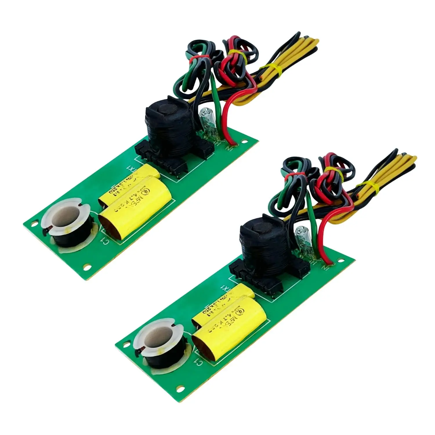5Core Professional 2 Way 2Pcs Passive Crossover Network High Performance & Low Resistance Air Core Coil