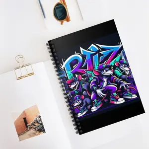 Spiral Notebook - Ruled Line COOL RATZ GRAFFITI!