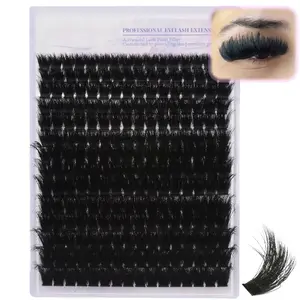 200D Lash Clusters 12-20mm Cluster Eyelash Extensions Thick Volume Eyelash Clusters 224pcs Mink False Eyelashes Clusters Soft Wispy Individual Lashes DIY Lash Extension, by KLHYIT