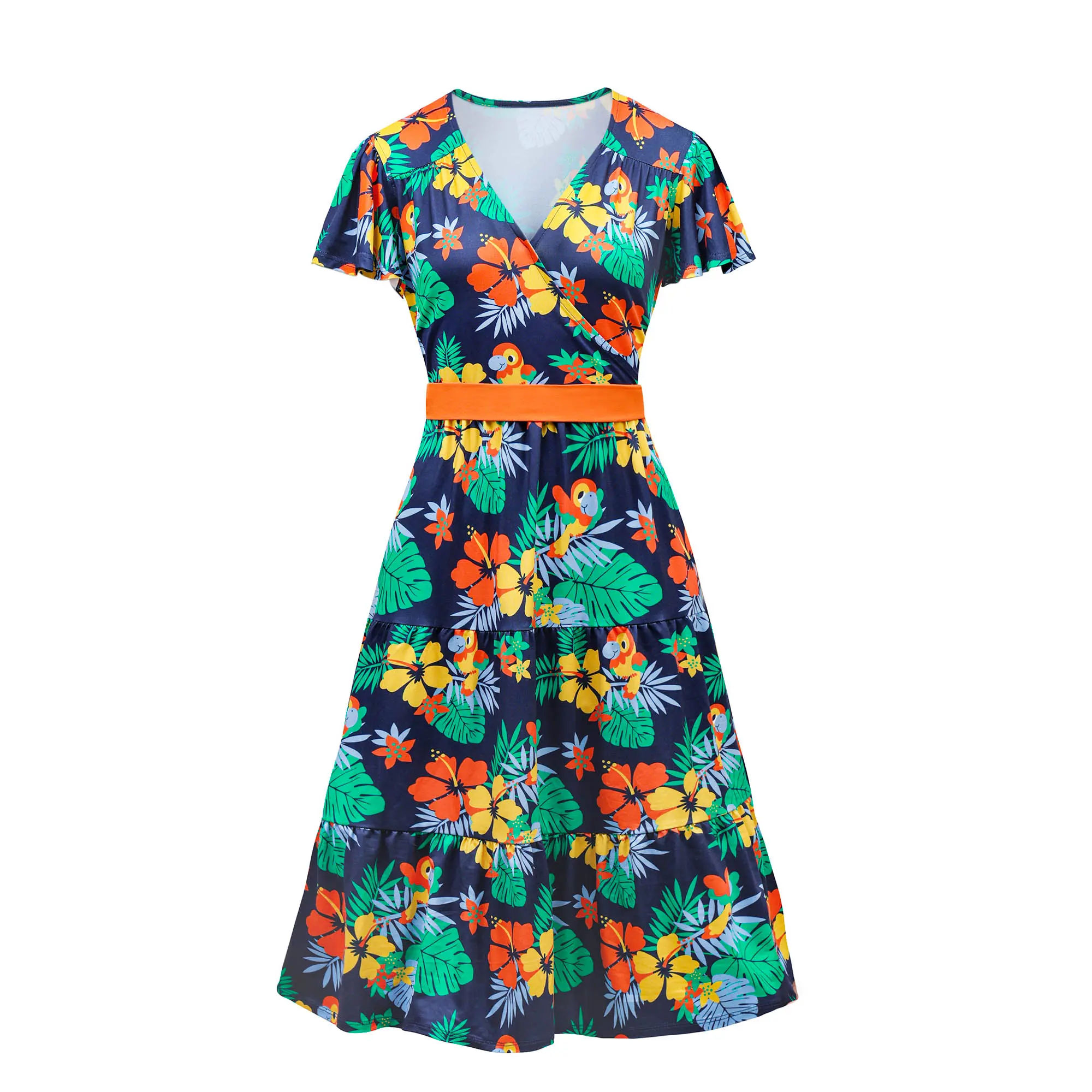 V.&GRIN Mommy Summer Dresses, Adorable Floral Family Matching Outfits for Women