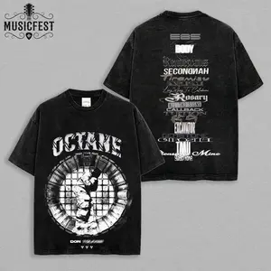 Octane Album Tracklist Donny Toliver Official For Toliver Fans Premium Acid Washed T-Shirt, Cactus Jack Style, E85 Octane Shirt Hip-Hop Graphic Tee, Octane Tour Merch, Gift For Donny Womack Rap Fan Tee
