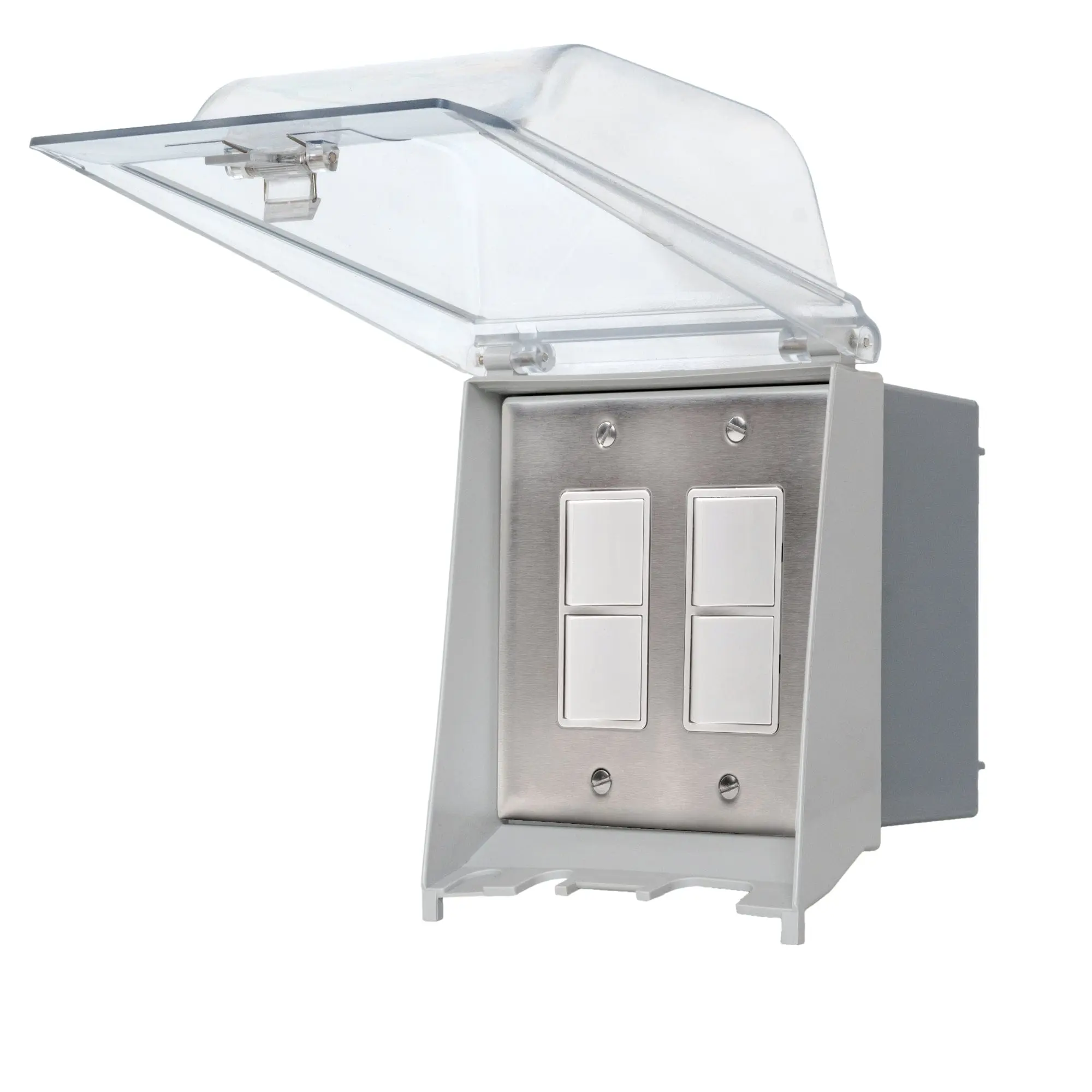 Eurofase Weatherproof Surface Mount Dual/Single Duplex Switch and Gang Box