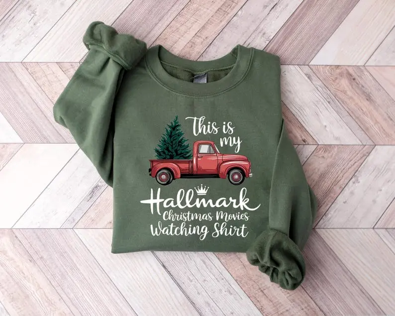 This Is My Hallmark Christmas Movie Watching Sweatshirt, Christmas Movies Shirt, Hallmark Christmas Movies Shirt, Holiday Sweatshirt