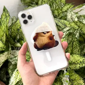 Adorable Beaver Magsafe Phone Grip - Magnetic Pop Socket & Kickstand - Cute Woodland Phone Accessory