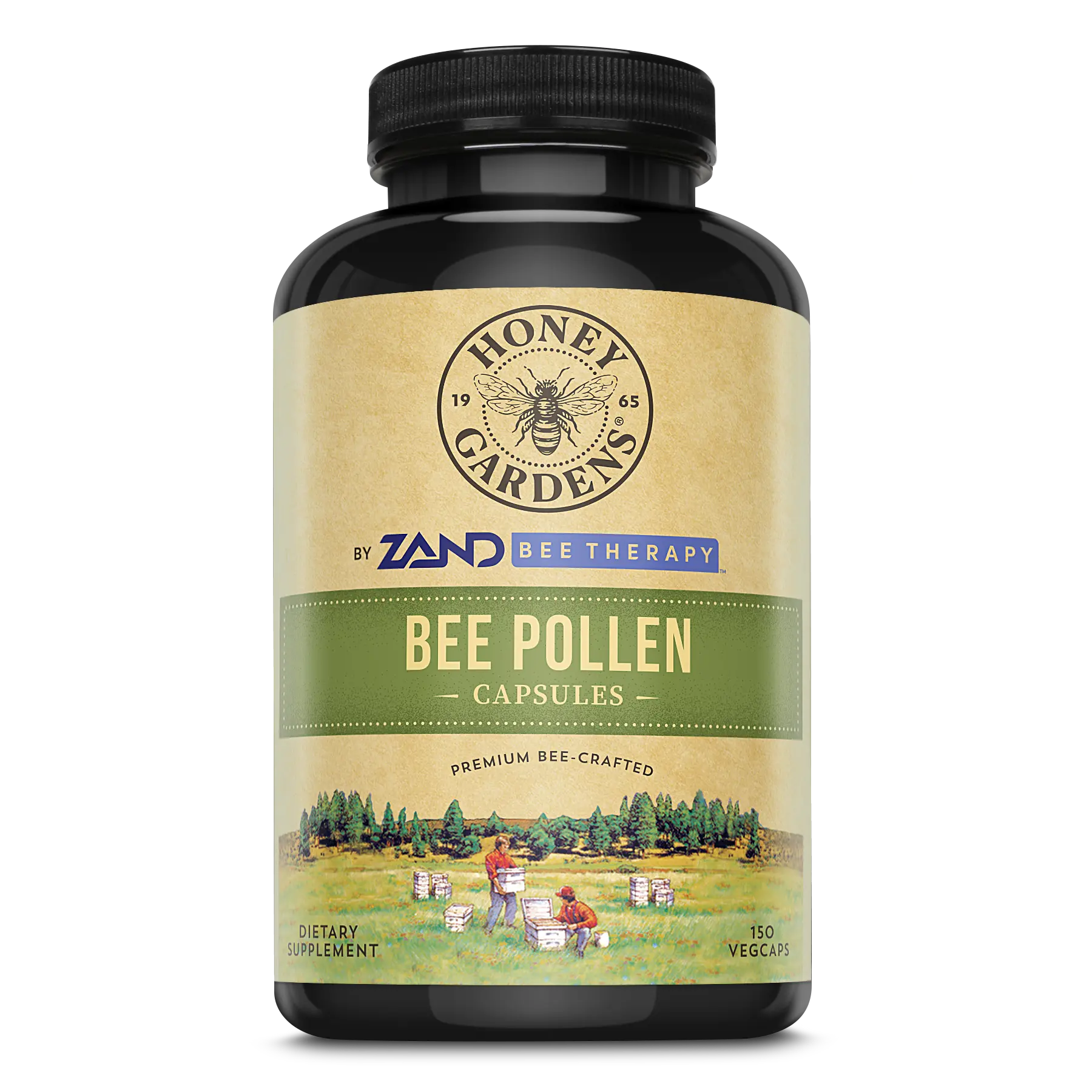 ZAND Bee Pollen Capsules - 500 mg Sustainably Sourced Golden Granules for Wellness - Daily Supplement for Health from the Hive - Healthcare