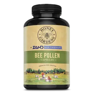 ZAND Bee Pollen Capsules - 500 mg Sustainably Sourced Golden Granules for Wellness - Daily Supplement for Health from the Hive - Healthcare