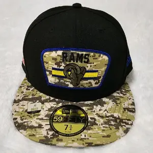 Los Angeles Rams New Era NFL Salute to Service 59FIFTY Fitted Sz 7 3/4 NWT