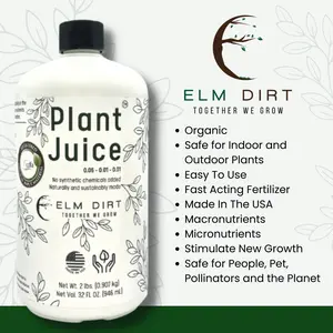 Plant Juice | 16 ounces | Indoor and Outdoor Organic Fertilizer | Plant Food | Easy to Use | Made in USA