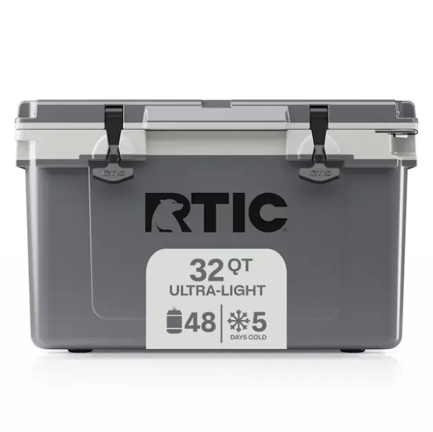 RTIC Outdoors Ultra-Light Grey 32 Quart(s) Hard Insulated Chest cooler with Drainage Spout