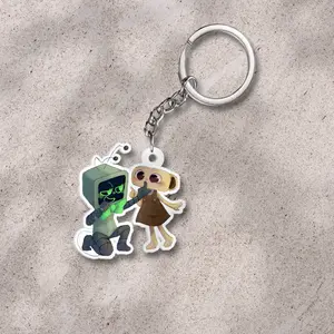 Dandy's world keychain: Vee and Shelly, Veedandysworld, Shellydandysworld ver2