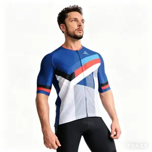 Club Sports Fit Men Cycling Jersey UPF50+ UV Shield, Lightweight Dry Fit Breathable Bike Riding Sports Shirt