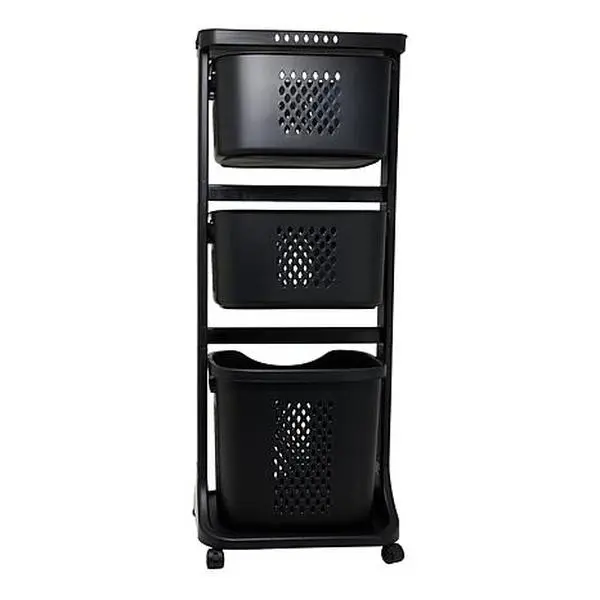 Improvements 3-Tier Utility Basket Set with Handles Improvements 3-Tier Utility Basket Set with Handles
