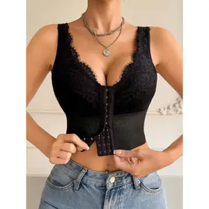 Women's Casual Push Up Bra - Front-Closure, Wire-Free, Longline, Posture-Correcting, Tummy-Control All-in-1 Shaping Top, Lady's Everyday Underwear, Do Not Dry Clean,summervibes
