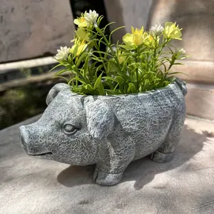 Garden Decor Essential! Cute Pig Flower Pot for Outdoor Patio & Yard#PigPlanter #AnimalPlanter #GardenDecor #PlantPot #SucculentPot #GardenEssential #PlantLovers #OutdoorDecor #HomeDecor #TikTokShop #CutePlanter #YardDecor #GiftForPlantLovers