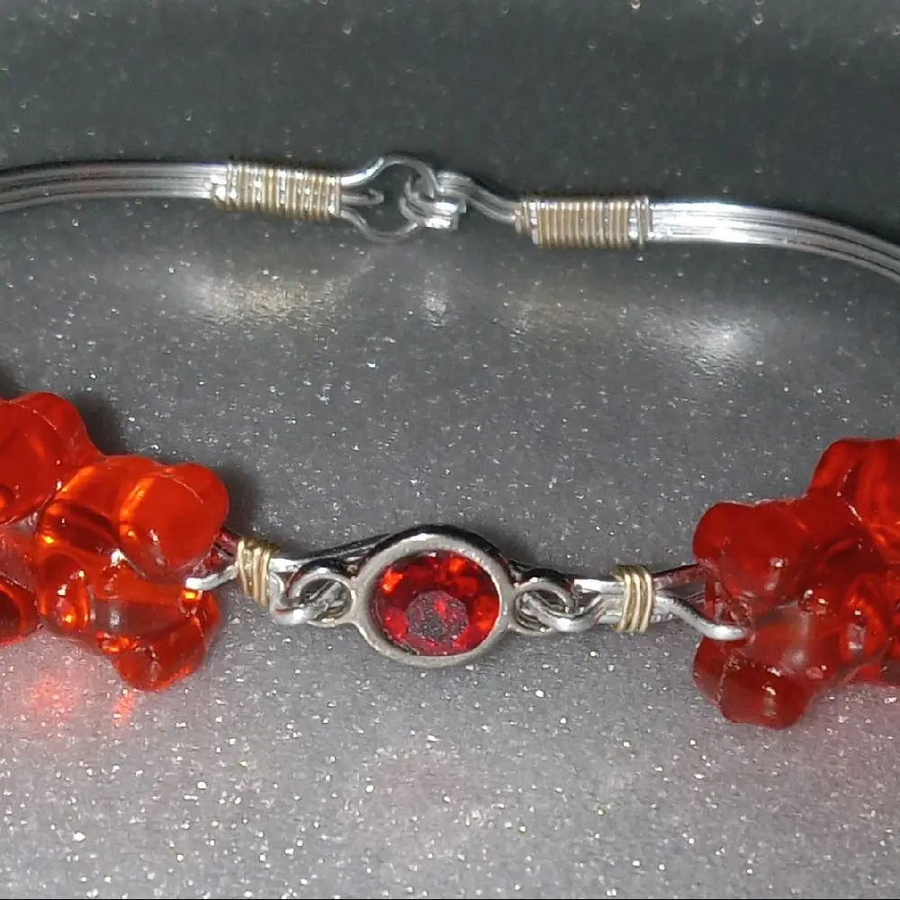 Birthstone bear bracelet