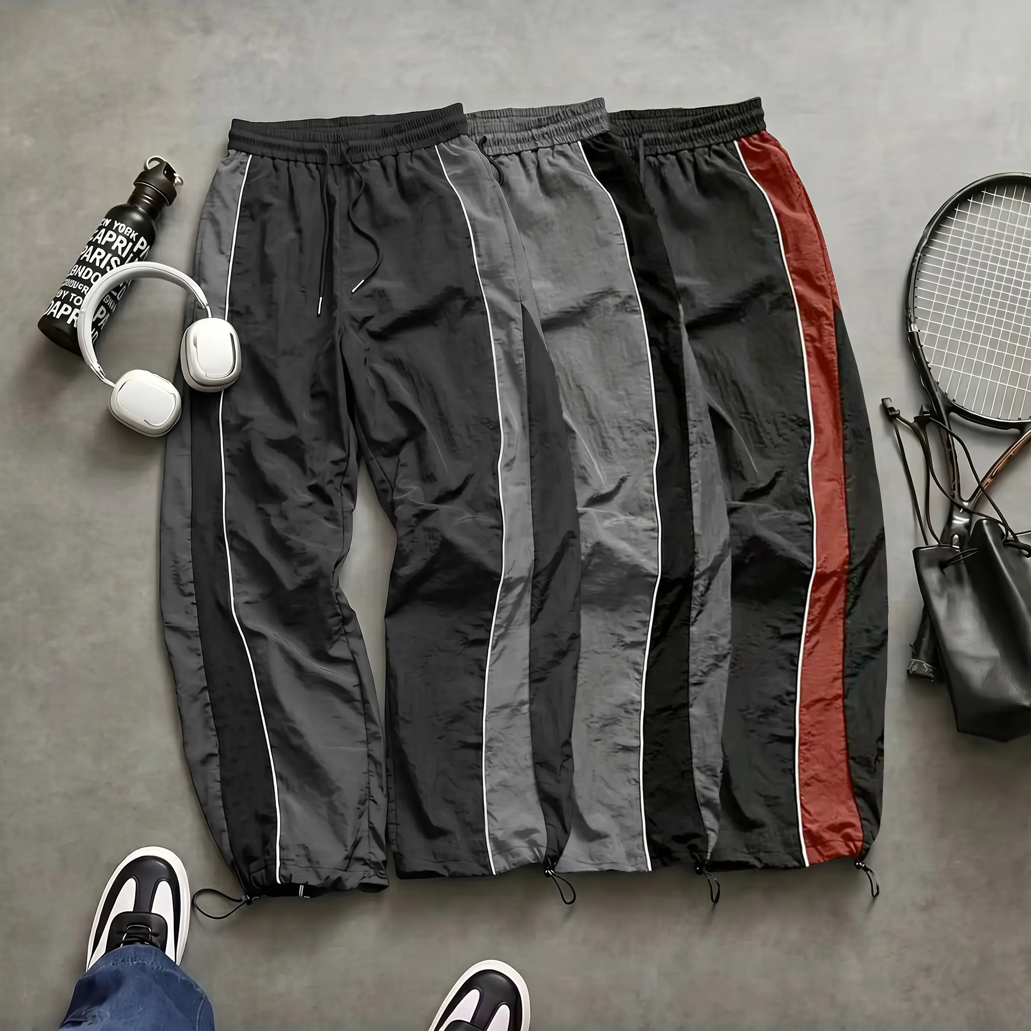 208 Black + Gray + 002 Black