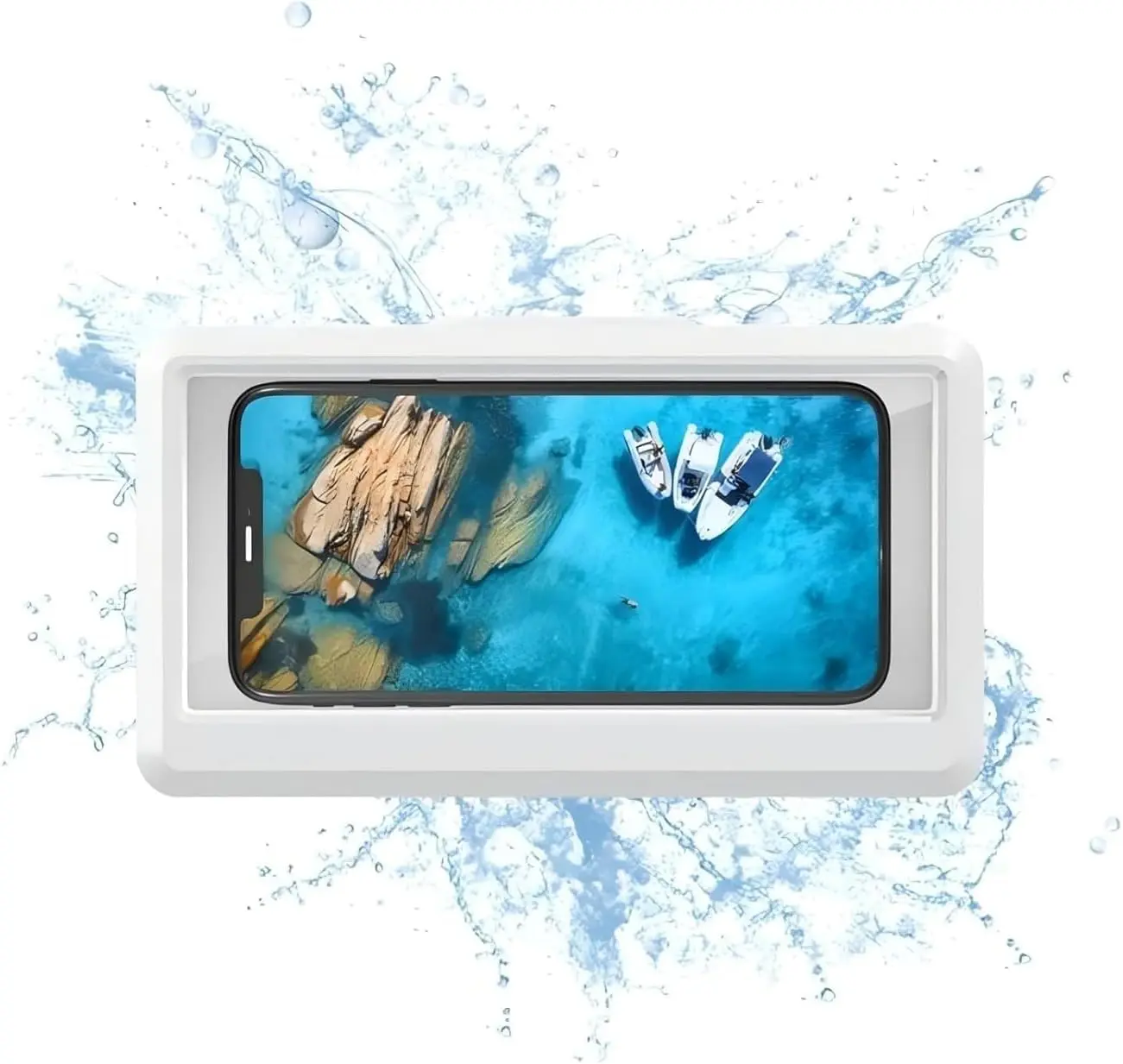 Shower Phone Holder Waterproof, 360 Rotatable Adjustable Rain Phone CaseWaterproof  and Anti-Fog Sensitive Touch ScreenSuitable for Bathroom Wall Mirror  Bathtub Kitchen (White) - TikTok Shop
