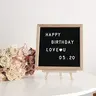 【Black Friday】1-Piece Felt Letter Board for Personalized Messages, Greetings and Notes, with Stand and Storage Bag, Suitable for Home and Office Decor, Parties, Birthdays, Weddings and Announcements