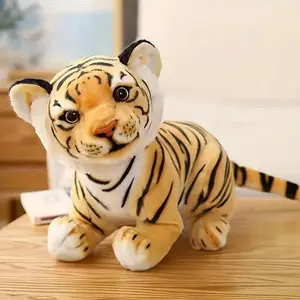 1pc plush toy of a tiger. This is a highly attractive and lifelike best-selling plush tiger toy. It can be used as a plush pillow, throw pillow, etc. It is an excellent gift for Christmas, Valentine's Day and Easter. Moreover, it can also be used as room