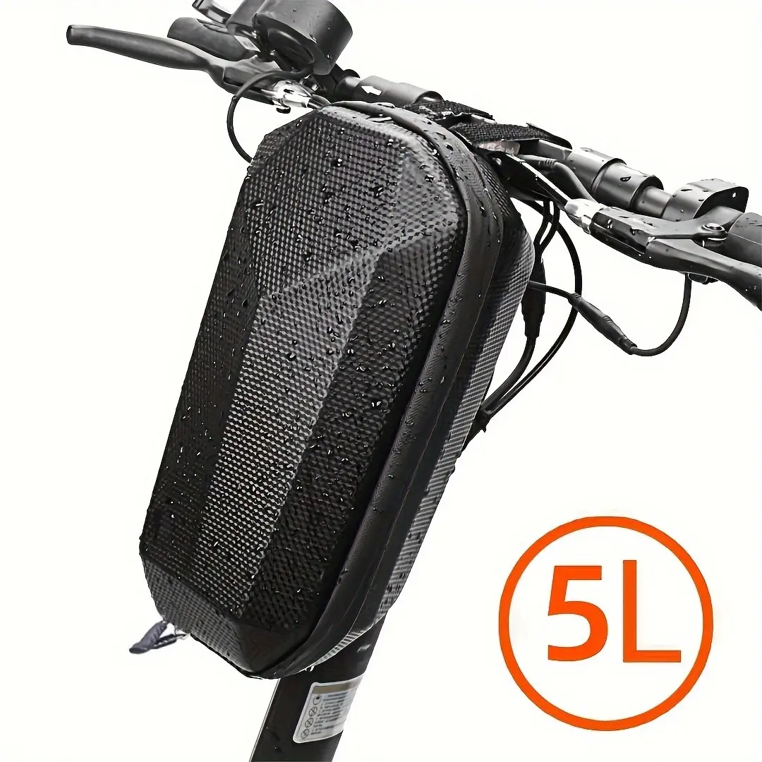 Waterproof Electric Scooter Handle Storage Bag, Durable Eva Shell, Large Capacity, Detachable Design, Suitable for Bicycles and Balance Bicycles, Bike Accessory, Bike Bag