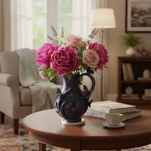 3D Printed Butterfly Vase – Color-Changing PLA Decorative Floral Vase with Raised Butterfly Design – Modern Home Decor Gift