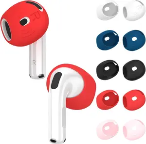 5 Pairs Silicone Ear Tips Covers for AirPods 4 Anti-Slip Soft Earbuds Accessories