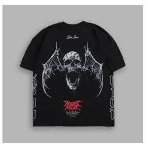 Darc Wings "Side By Side" Premium Tee in Black - Gym & Fitness Streetwear American Fitness Graphic Premium Tee Oversized Incredibly Soft 100% Cotton for Everyday Wear