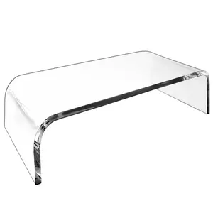 Acrylic Monitor Stand Clear Monitor Riser Desk Laptop/PC/Multimedia Monitor Stand Clear Computer Monitor Stand for Home Office Printer TV Screen Keyboard Storage