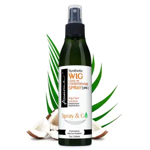 Awesome Synthetic Wig Leave-in Conditioner Spray, pH6, Professional Wig Care Solution, Detangle Spray, Moisturizes & Replenishes Synthetic Wigs, Easy Combing, Contains Coconut Oil, 7 fl oz Moisturizing Hydrate Haircare Lightweight