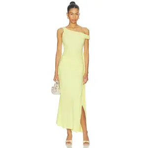 Bardot Layana Asym Maxi Dress in Canary Yellow