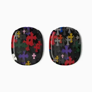 [SALE 50%] Colorful Gothic Chrome Cross Pattern AirPod Max Case Decorative Headphone Cover