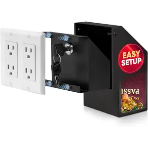 Electrical Outlet  Wall Safe |  Real Wall Plate Included | Easy to Install |  Safe for  | Wall Safes Between Studs |  Storage | Invisible Safe