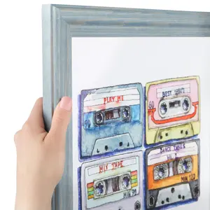 11x17 Inch Rustic Style Decorative Picture Frame – Regular Glass Photo Frame with Saw tooth hanger for Wall Decor or Room Display (56673)