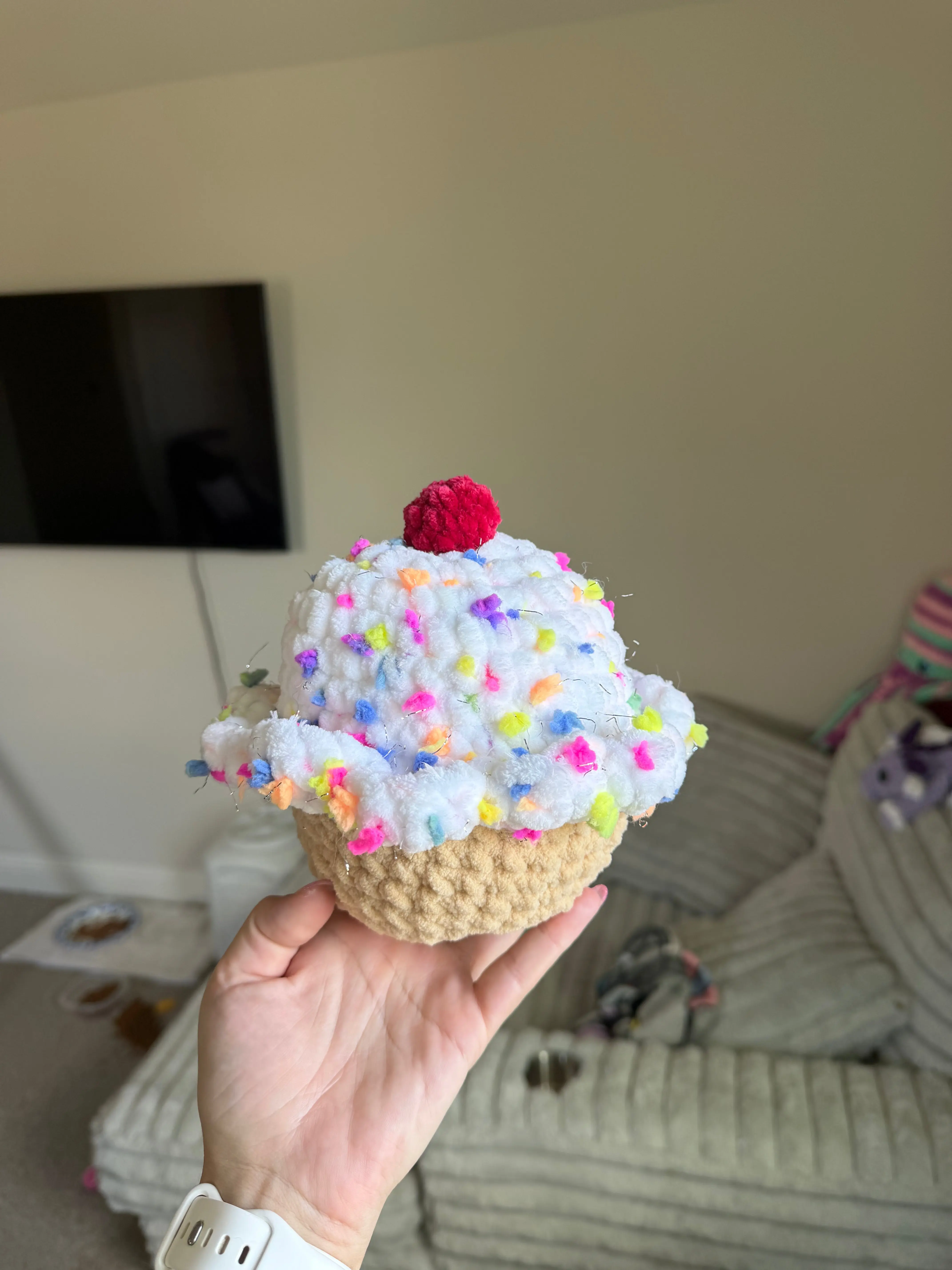 Handmade Funfetti Cupcake | Custom Colors