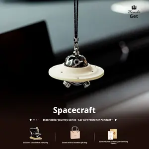 2026 Premium Tesla-Compatible Car Diffuser - "Spaceship" Design, Luxury Car Perfume, Bespoke Edition, Long-Lasting Subtle Fragrance for Elegant Connoisseurs