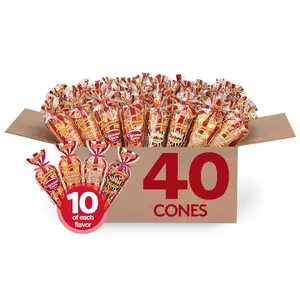 Popcornopolis Gourmet Popcorn 40-Pack Variety, Assorted Sweet & Savory Flavors Mix, Individual Snack Bags, Non-GMO Gluten-Free, Bulk for Office, Parties, Events, Gift Baskets, Sampler, 5 LBS Total
