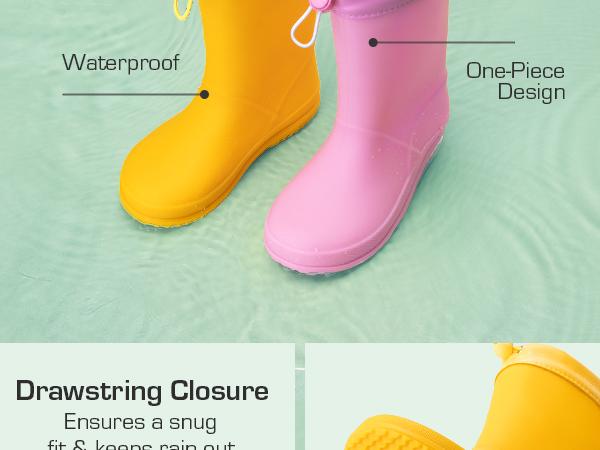 DREAM PAIRS Kids Rain Boots Boys Girls Lightweight Boots Waterproof Easy-on Outdoor Playing Rain Boot Unisex-Child Shoes All Season Must-have,shoes for back to school,back to school shoes DREAM PAIRS Kids Rain Boots Boys Girls Lightweight Boots Waterproof Easy-on Outdoor Playing Rain Boot Unisex-Child Shoes All Season Must-have,shoes for back to school,back to school shoes