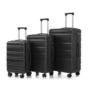[DON'T MISS THIS DEAL] HIFINE TOURIST 20"/24"/28" 3 pcs/set in ABS Spinner Wheel Luggage Dark Gray Durable Waterproof Full-Capacity Design with Retractable Handle and Four Swivel Wheels