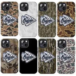 Vintage Burlebo Camo Two-In-One Drop-Resistant Mobile Phone Case Protection, Shockproof For IPhone