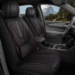 Full Set Car Seat Covers & Protectors for Nissan Altima 2010-2025, Breathable Waterproof Faux Leather, Anti-Slip 5-Seat Automotive Covers with Airbag Compatibility, Car Seat Protectors