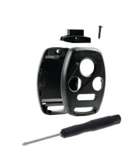 4 Button Remote Key Shell Case DIY Repair Kit Replacement for Honda Accord, CR-V, Element, Civic, Pilot 2003-2013 PN: N5F-S0084A FCC ID: KR55WK49308 + Screwdriver (No Chip or Electronics are Included)