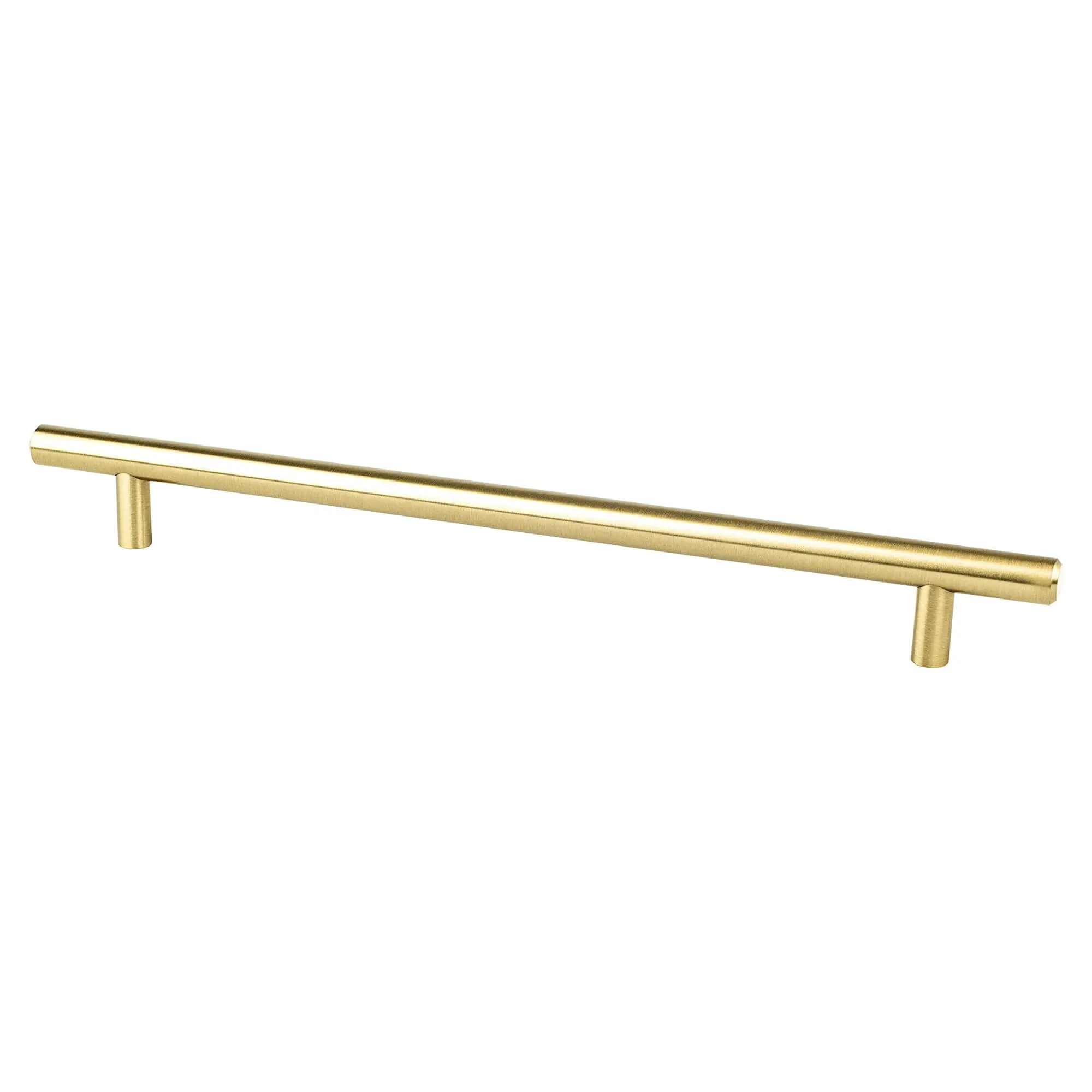Berenson 0825-2MDB-P Bar Design Door Handle, 224 mm Tempo Pull - Modern Brushed Gold, Compatible with 1 1/4 in, 1/2 in, 3/8 in Installations, Door Handles