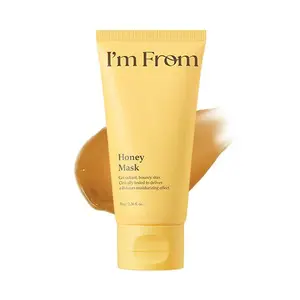 I'm from Honey Mask, Deep Nourishing Wash-Off Mask with Natural Honey, Glass & Dewy Glow, Long-Lasting Hydration, Korean Skin Care 2.37fl.oz