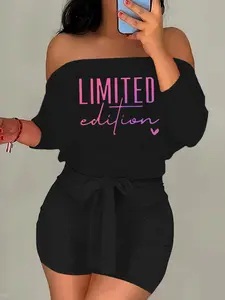 Women's Solid Color One Shoulder Crop Top & Skinny Shorts Two-Piece Set, Casual Fashion Cozy Top & Shorts for Daily Outdoor Wear, Women's Clothing for Summer, Suits, Womenswear, Fall outfit