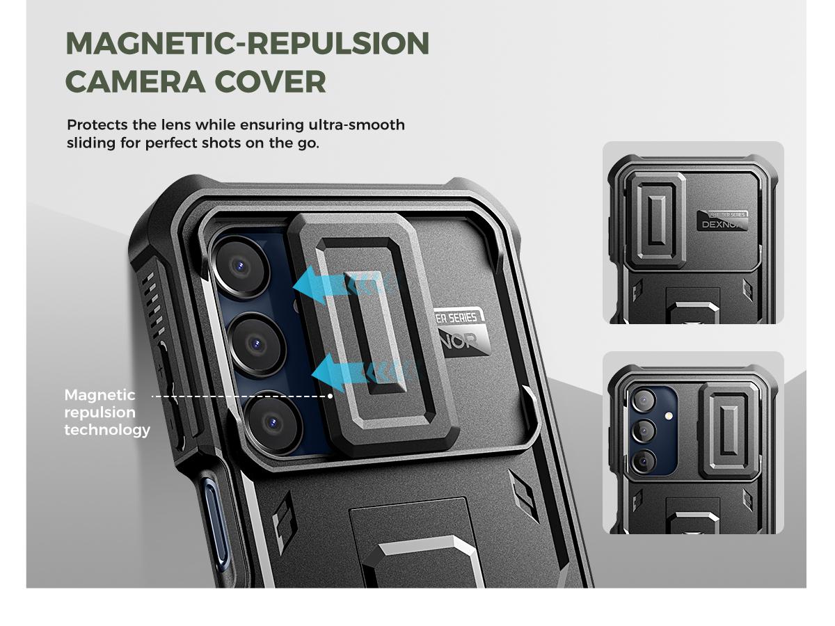 Dexnor for Samsung Galaxy A16-5G Case, 2 Front Frame Bulit-in Slide Camera Cover & Kickstand Heavy Duty Protection Shockproof Samsung A16-5G Case with Screen Protector Dexnor for Samsung Galaxy A16-5G Case, 2 Front Frame Bulit-in Slide Camera Cover & Kickstand Heavy Duty Protection Shockproof Samsung A16-5G Case with Screen Protector