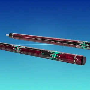 EVO MEG Crimson Jaw Pool Cue - Apex Predator Power, Glass Fiber Shaft, Carbon + Glass Wrapless Butt, 12.5mm EVO Tip, 29in Shaft & Butt, 5/16-18 Joint, 19-19.5oz