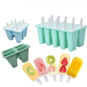 Creative Ice Cream Mold Set, Silicone Ice Pop Molds, DIY Dessert Tools, Perfect for Home Use & Party Favors, Easy-To-Use Kitchen Gadgets