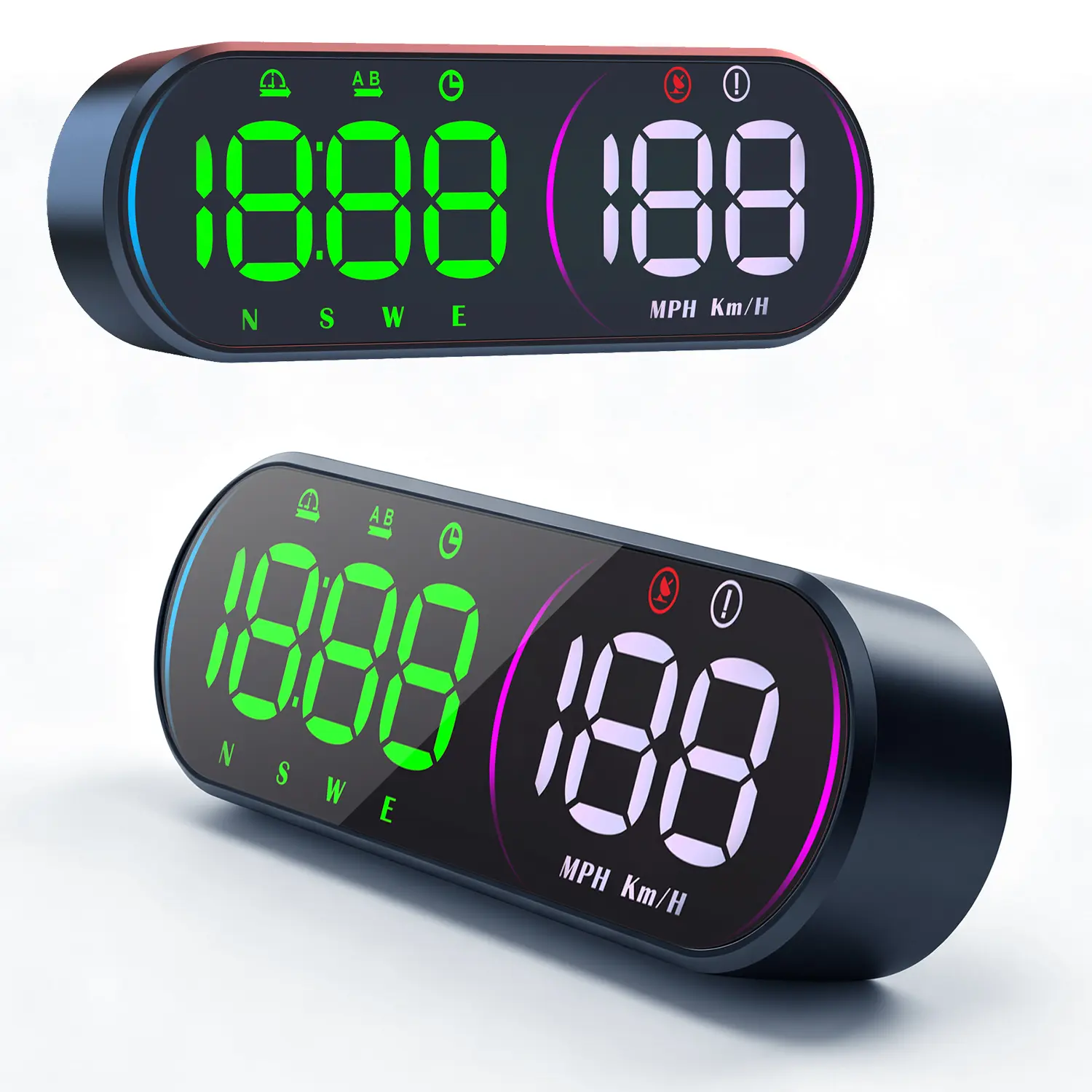 G26 Universal Car HUD Head Up Display, Plug & Play GPS Digital Speedometer with Overspeed Alert and Auto Brightness, MPH.